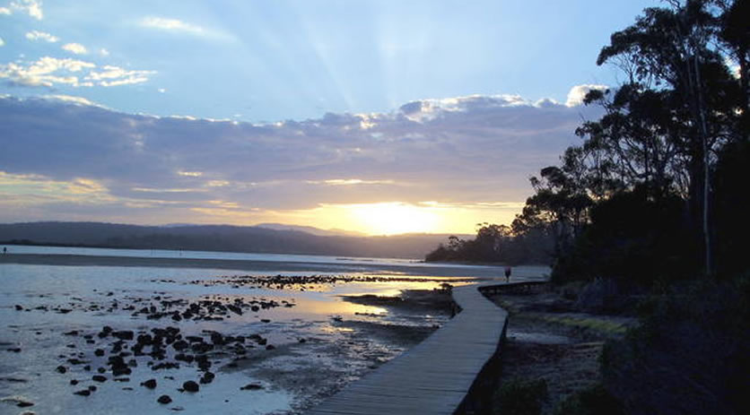 Sunrise Over the Boardwalk